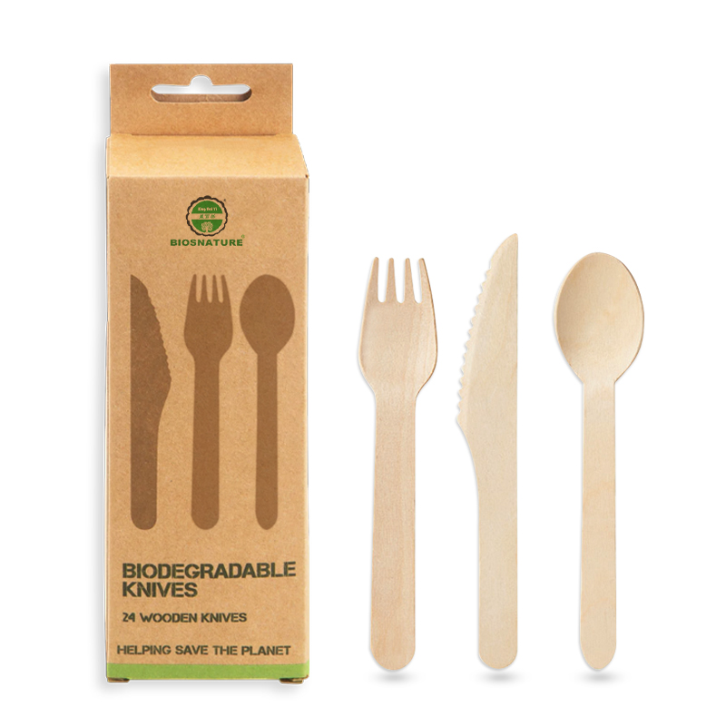 wooden cutlery set
